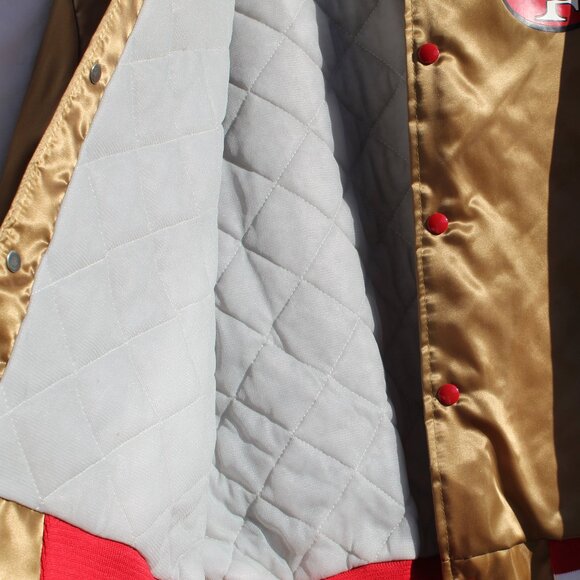 Vintage Chalk Line San Francisco 49er Bomber Jacket Elastic in Prefect Condition - Picture 5 of 10